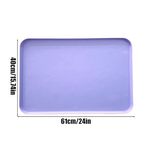 Bandeja de silicona antiadherente con bordes elevados para arcilla 3