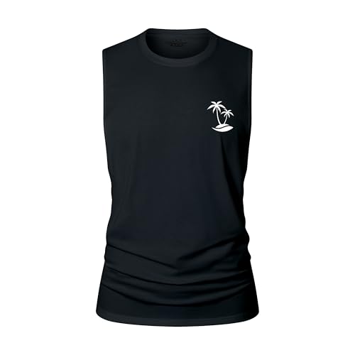Mens Tank Tops Beach Summer Sleeveless Shirts Graphic Palm Tree Casual Tees Cotton Muscle Gym Tank Tops2