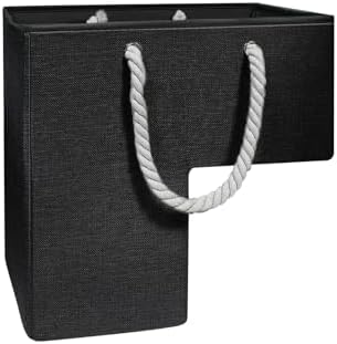 Esoes Treppenkorb-Organizer Multifunktionaler Treppenkorb Organizer Halter | Aufbewahrungsbehälter mit Seilgriffen Faltbarer Stufenkorb für das Heimbüro Teppich und Holztreppen