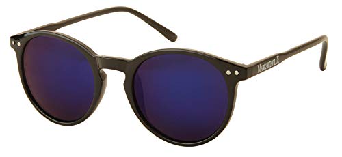 Margaritaville Eyewear Women s Margaritaville Paradise Classic Round Sunglasses Polarized, Black, 58 mm