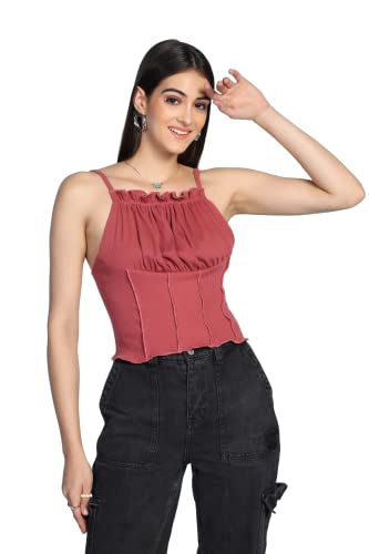 Image of GRECIILOOKS Women's Regular Fit Tops | Tops for Women | Tops for Jeans for Women | Korean Tops for Women | One Piece Dress for Women | Western Tops for Women Stylish