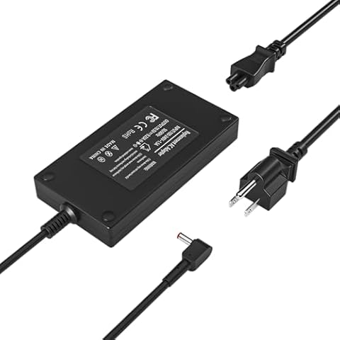 180W 135W Charger for Acer Nitro 5 7 Gaming Laptop,Compatible with AN515-57 AN515-55 AN515-54 AN515-53 AN515-51 AN515-45 Predator Helios 300 G3-571 PH315-52 Triton 300 Series Power Supply Adapter Cover