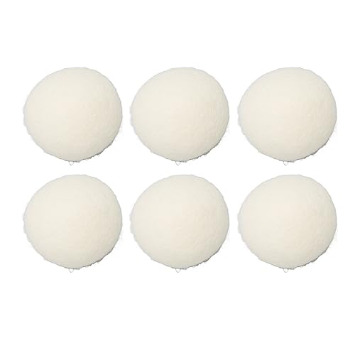 Bolas de secado de lana para lavandería natural y cuidado de la piel pack de 6 unidades de 7cm 2