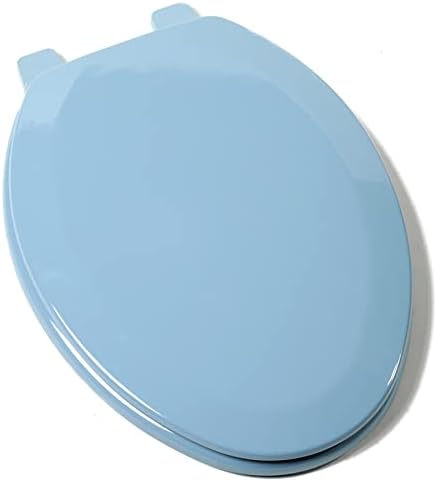Comfort Seats C014WD45 Deluxe Molded Wood Toilet Seat, Elongated, Regency Blue