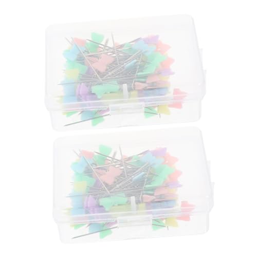 Beatifufu Butterfly Pins 200pcs Straight Head Pins for Sewing Craft DIY Wedding Graduation Decor