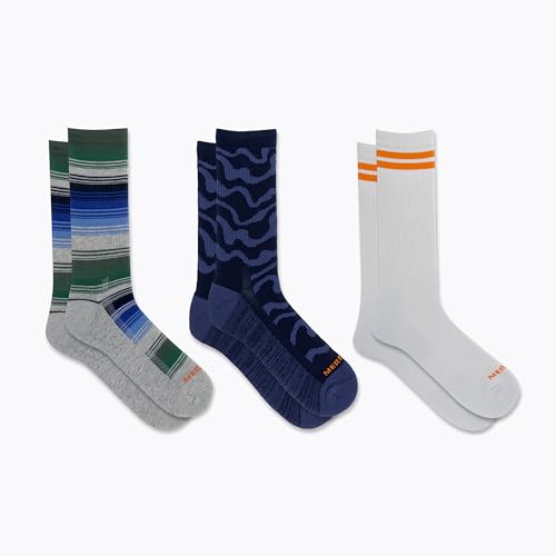 Image of Merrell Repreve Cushioned Hiker Crew Socks 3 Pair
