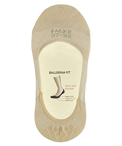FALKE Women's Step Medium Cut No Show Socks, Light, Heel Grip, 1 Pair4