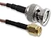 AMPHENOL CONNEX - 245101-01-06.00 - COAXIAL CABLE, BNC PLUG - SMA PLUG, RG316, 6IN, BROWN