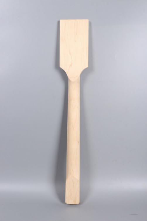 ModouString Unfinished Guitar Neck DIY for 22 Fret 24inch Maple wood Paddle Head Locking Nut