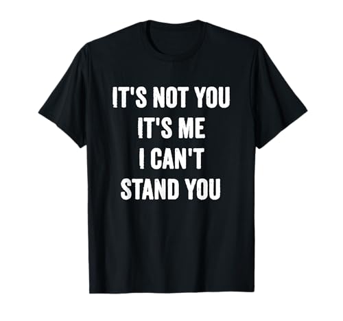 It's Not You It's Me I Can't Stand You Relationship Grunge T-Shirt