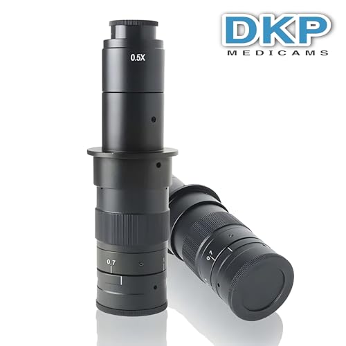 Image of DKP Medicams Max 200X Zoom C-Mount Glass Lens Adapter F /Industry Microscope Camera Objective C-Mount Port
