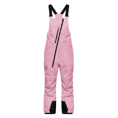 Baberos De Nieve Para Jóvenes: Overoles De Invierno Ajustables De Color Rosa, Pantalones De Nieve Resistentes Al Viento, Listos Para Climas Fríos Extremos | Equipo De Deportes Al Aire Libre Para Esqui