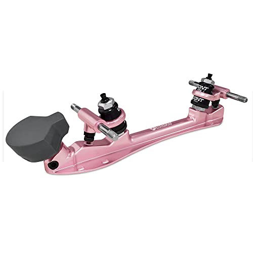 Bont Skates - Athena Roller Skate Derby Plate with Toego Toe Stop - 20 Degree Action - Pair (Rose Gold 7.25)