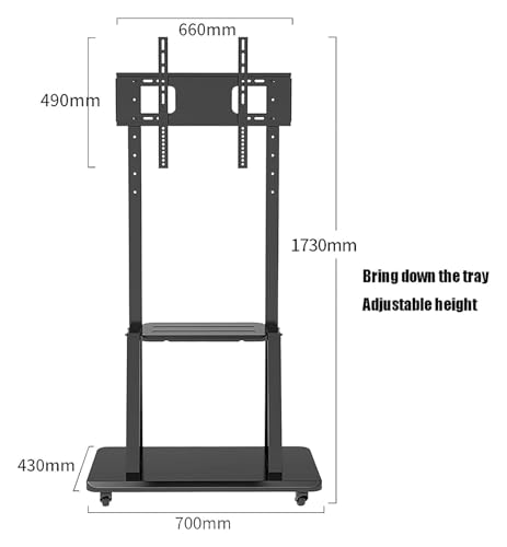 Soporte móvil para TV, universal para pantallas 32-110" miniatura 2
