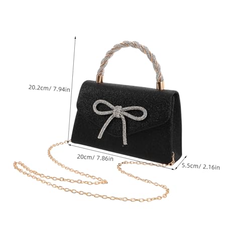 Sac de soirée luxueux à sequins LIFKOME pochette raffinée avec nœud d'exception