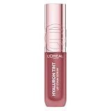 L'Oréal Paris Hyaluron Tint Lip Stain Serum, 12H haltende schwerelose Farbe, Feuchtigkeitsspendend, Lipgloss, Farbe: 635 Worth it Medium, 5 ml