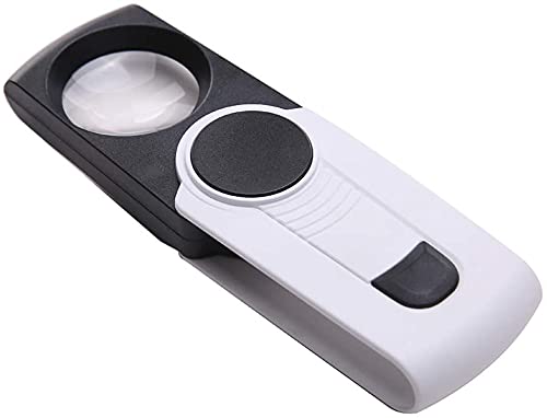 Lupa con luz, lupa HD 8x para lectura, ideal para ancianos, lupa de mano con luz LED integrada