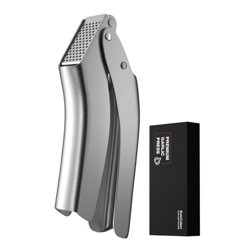 No-Peel Garlic Press with Ergonomic Handle