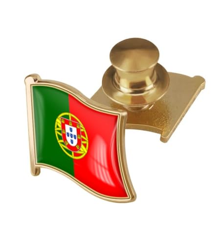 Image of vmcoatdu Country Flag Backs Locking Pin Keepers Locking Clasp Pin Badge International Travel Brooch Metal Alloy Souvenir Pin 0.75x0.7 Inch Small Pin