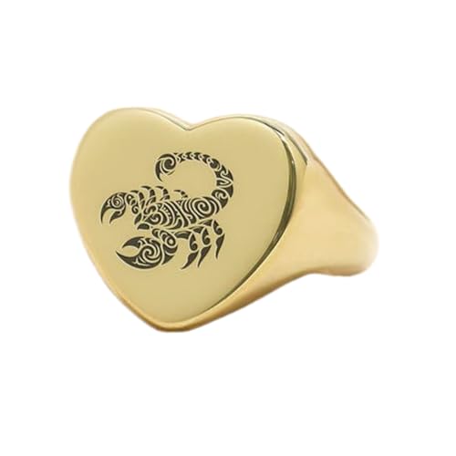 Bague Scorpion en forme de cœur à porter au quotidien ou en soirée