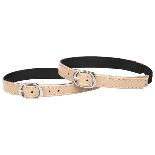 Allegra K Womens Elastic Detachable Buckle Shoe Ankle Straps Belt Band for Heels 33.5cm/13.19 Beige