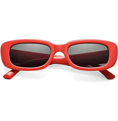 Image of Rectangle Sunglasses for Women Retro Driving Glasses 90's Vintage Fashion Narrow Square Frame UV400 Protection