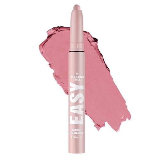 Melsintern Maquiagem em bastão de sombra rosa, lápis de sombra creme fosco, bastão iluminador de sombra de olhos com glitter à prova de vincos altamente pigmentado, à prova d'água, delineador de giz