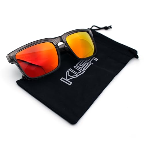 Premium Kush Polarized Rectangle Sport Horn Rim Sunglasses2