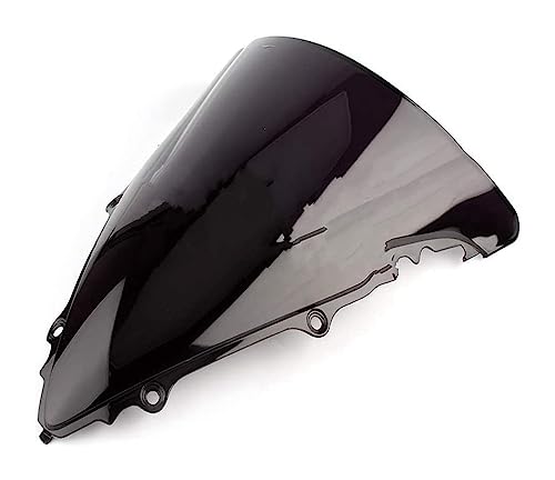 Pare-brise double bulle noir pour moto YZF 600 R6 2003-2005