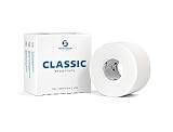 Sportacular Gear Sporttape Classic 3,8cm x 10m | versch. Farben und Mengen | starres, nicht elastisches Tape | wasserabweisend, hautfreundlich, Baumwolle (1 Rolle, weiß)