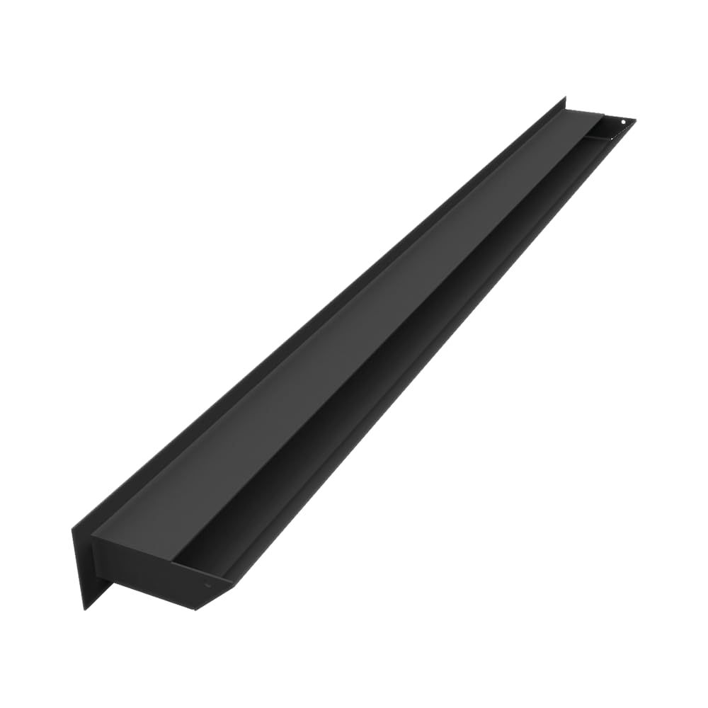 Griglia Di Ventilazione AIR 6x100cm | Nero | Angolo 45&deg; | Per Camini E Prese D'Aria