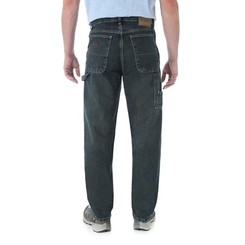 Wrangler Mens Carpenter Jeans, Dark Quartz, 36W x 30L US2