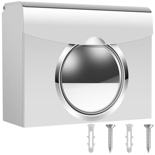 Paper Towel Dispenser, Wall Mounted Toilet Paper Holder, Stainless Steel Tissue Holder, Large Capacity Hand Towel Dispenser, Commercial Paper Tissue Dispenser for Hotel