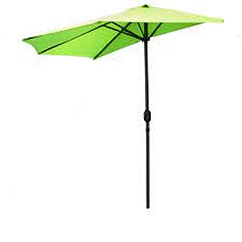 REUTY Couleur VERT ANIS Demi Parasol 270 X 135 X 230 A Poser Contre Mur Balcon TERRASSE DIAMETRE 2,7M