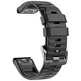 NotoCity Compatible with Fenix 6 Watchbands 22mm band for Fenix 8 47mm/Fenix 6/Fenix 6 Pro/Fenix 5/Fenix 5 Plus/Forerunner 935/Forerunner 945/Approach S60/Quatix 5(Black)