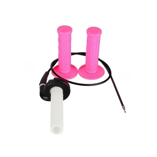 Poignées universelles moto 22mm anti-glisse avec câble accélérateur pour quad et dirt bike