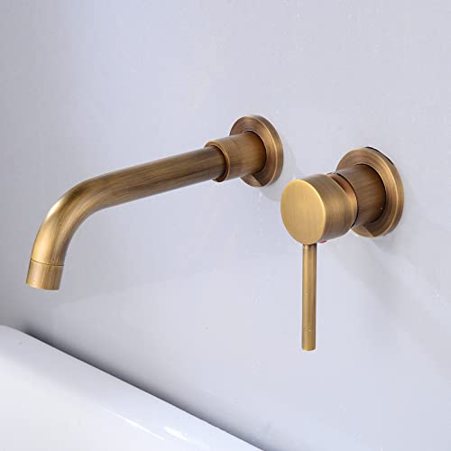 Robinet de lavabo dissimulé mitigeur mural eau chaude froide