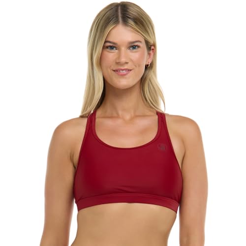 Body Glove Equalizer Medium Support Bikini Top Swimwear Parte Superior, Arándano, XS para Mujer