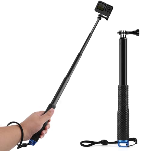 GlasFlength Selfie Stick für GoPro, 92CM Teleskop-Selfie Stick für GoPro Hero 12 11 10 9 8 Schwarz Teleskopstange Selfie für IDJI Osmo Action AKASO SJCAM und Andere Action-Kameras (Aluminiumlegierung) GlasFlength Selfie Stick für GoPro, 92CM Teleskop-Selfie Stick für GoPro Hero 12 11 10 9 8 Schwarz Teleskopstange Selfie für IDJI Osmo Action AKASO SJCAM und Andere Action-Kameras (Aluminiumlegierung)