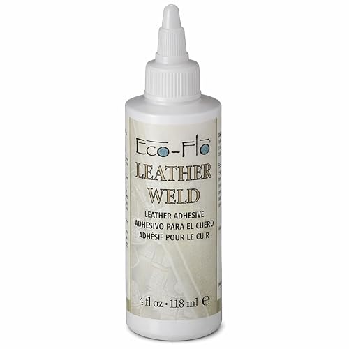 Tandy Leather Eco-Flo Leather Weld Adhesive - Water-Based Quick Tack Glue for Bags, Belts, Shoes, and Craft Projects - Smooth Spread Formula - 4 fl oz