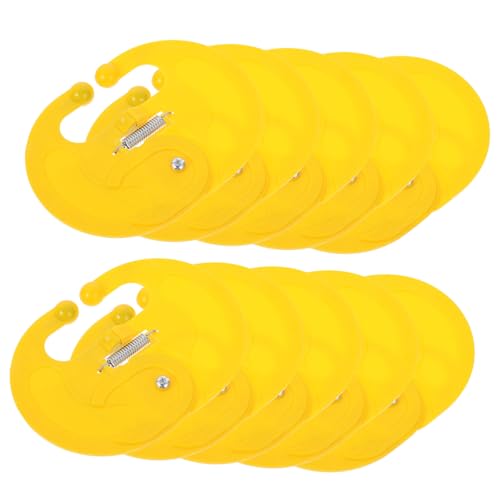 10pcs Thorn Cow Home Milk Rings Weaner Adjustable Weaning Preventer Equipment Sucking for Tool Livestock Mavericks Cattle Ox Farm Shop The Nose Yellow Ring Calf