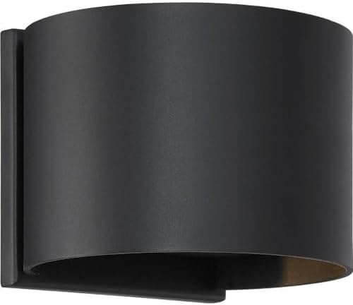 Nuvo 62/1464 Lightgate LED Sconce Black Finish, 5W 3000K, 4.75x5.50x6.00