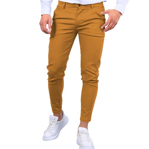Men's Slim Fit Dress Pants Stretch Lightweight Casual Pants with Tapered Leg for Business or Everyday Wear2