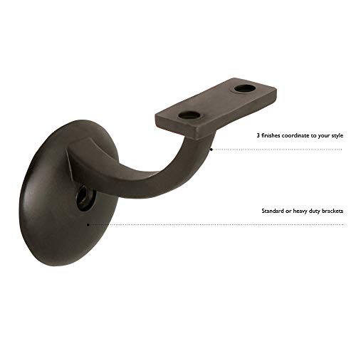 Design House 182048 Jumbo Handrail Bracket, 5-Pack, Oil Rubbed Bronze for Banister Fixings in Bathroom - Image 3
