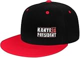 90s Hip hop Baseball Cap Unisex Adjustable Snapback hat Kan-ye 2024 President Kanye for President 2024-3 Red