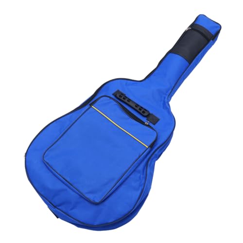 Borsa Per Chitarra Acustica Folk Oxford Doppia Tracolla Pollici Piccola Tasca Anteriore Regolabile Spallacci