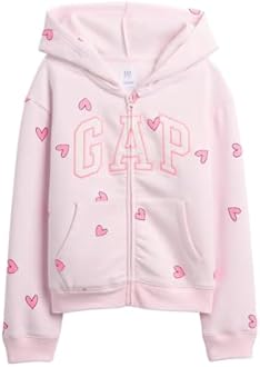 GAP girls Logo Fz Hooded Sweatshirt