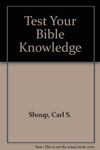 Test Your Bible Knowledge 0800780892 Book Cover