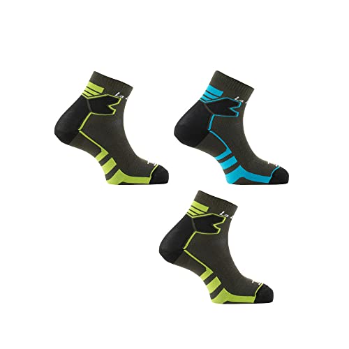 Thyo - Lot de 3 paires de socquettes Double Trail - couleur - Gris - Pointure - 37-38