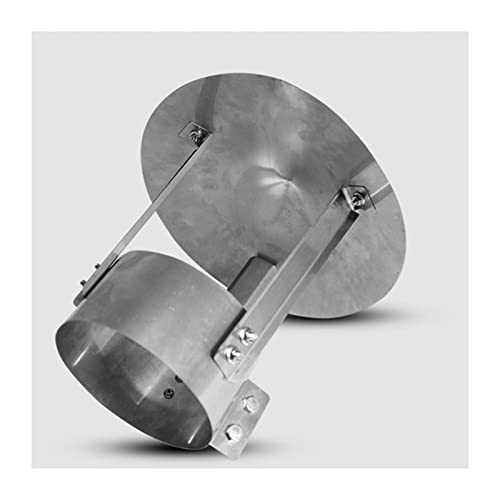 JUCCJUXIN Chimney Cowl Cap Tool,Chimney Cowl Cap Galvanized Iron,Anti Downdraught Bird Guard Top,Outdoor Ventilation Exhaust Vent Cap Chimney,for All Weathe Round Exhaust Cap,d8cm/3.15in